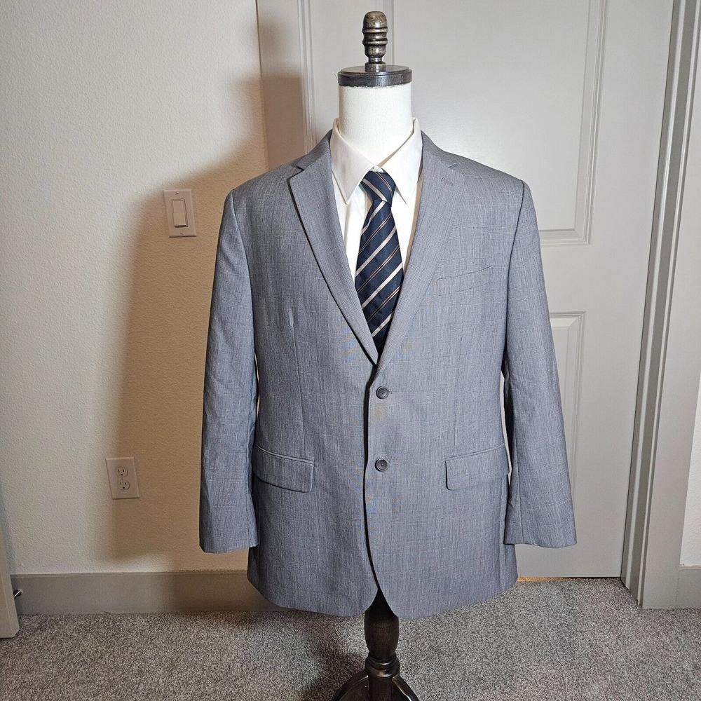 Banana Republic Sport Coat Blazer Suit Men 44R Tailored Fit Wool Plaid -Pls Read